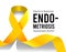 National Endometriosis Awareness Month. Vector illustration on white