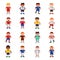 National Eurcup soccer football team players uniform vector illustration and world game captain leader sportsmen with