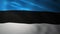 National Fabric Wave Closeup Flag of Estonia Waving in the Wind. 3d illustration
