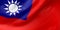 National Fabric Wave Closeup Flag of Taiwan