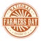 National Farmers Day Sign and Badge