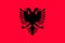 National flag of Albania state