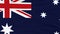 National flag of Australia flying on the wind