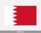 National Flag of Bahrain. Bahraini Country Flag. Kingdom of Bahrain Detailed Banner. EPS Vector Illustration Cut File