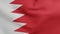 National flag of Bahrain waving 3D Render, alam al Bahrayn or Flag of the Kingdom of Bahrain textile symbolize the five