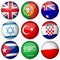 National flag ball set