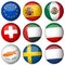 National flag ball set