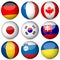 National flag ball set 3