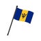 National flag of Barbados