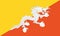 National Flag Bhutan