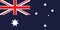 The national flag of the country is Australia