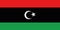 National flag of the country of Libya.