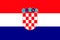National flag of Croatia republic.