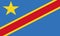 National Flag Democratic Republic of Congo