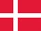 National flag of Denmark original size and colors vector illustration, Dannebrog with white Scandinavian cross, flag