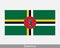 National Flag of Dominica. Dominican Country Flag. Commonwealth of Dominica Detailed Banner. EPS Vector Illustration Cut File