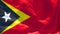 The national flag of East Timor is flying in the wind