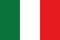 The national flag of the European country Italy