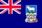 National flag of Falkland islands illustration