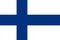 National flag of the Finland. The main symbol of an independent country. An attribute of the large size of a democratic state