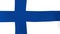 National flag of Finland waving in wind