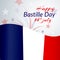 The national flag of France Blue white and red stripes grunge texture Happy Bastille Day 14 july Patriotic background