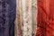 National flag of France, wooden background