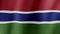 The national flag of Gambia