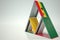 National flag of Ghana on credit card house, fictional data. Risky financial decisions related 3D rendering