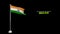 National flag of India country transparent background