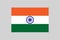 national flag of India, indian tricolour in 2:3 proportion, vector illustration with a grey background, tiranga