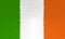 National flag of Ireland. 3d texture. Dublin, the country`s capital