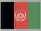 National flag of Islamic Republic of Afghanistan. original colors and proportion. Simply  illustration, from countries flag