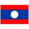 National flag of Laos - Flat color icon.
