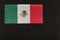 National flag of Mexico on black background. United Mexican States