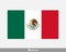 National Flag of Mexico. Mexican Country Flag. United Mexican States Detailed Banner. EPS Vector Illustration File