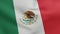 National flag of Mexico waving 3D Render, United Mexican States flag textile designed by Agustin de Iturbide and