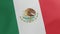 National flag of Mexico waving original colors 3D Render, United Mexican States flag textile designed by Agustin de