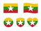 National flag Myanmar