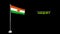 National flag of Nager country Blank video background