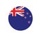 National Flag New Zealand. New Zealand flag, official colors. National New Zealand flag. Flat vector illustration. EPS10.