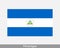 National Flag of Nicaragua. Nicaraguan Country Flag. Republic of Nicaragua Detailed Banner. EPS Vector Illustration File