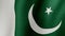 The national flag of Pakistan