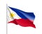 National flag of Philippines Republic.