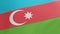 National flag of Republic of Azerbaijan waving original size and colors 3D Render, Azerbaycan bayragi or Azerbaijanis