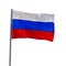 The national flag of Russia State Flag of the Russian Federation. Tricolour flag consisting of three equal horizontal fields: