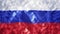 National flag of the Russian Federation as looping motion background