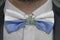 National flag of San Marino on bowtie business man suit