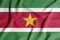 National flag of the Suriname. The main symbol of an independent country. Flag of Suriname. An attribute of the large size of a