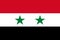 National flag of the Syria. The main symbol of an independent country. An attribute of the large size of a democratic state